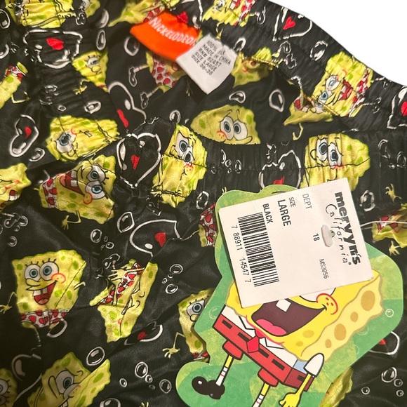 Nickelodeon Spongebob Men’s Silk Boxer Shortss - Picture 3 of 3